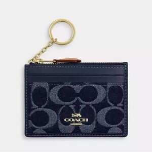 Coach Signature Denim Mini Skinny ID Case!
